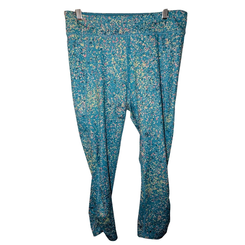 Tek Gear Girls Blue Purple Tie Dye Activewear Leggings XL 14/16 RN73277